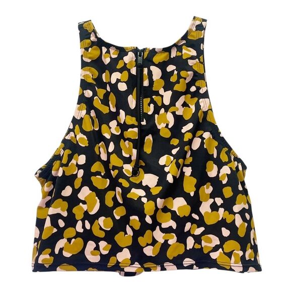 Beach Betty 3 Pc Bikini Set Black Swim Top & Bottom & Leopard Crop Top Size M/L - Picture 3 of 16